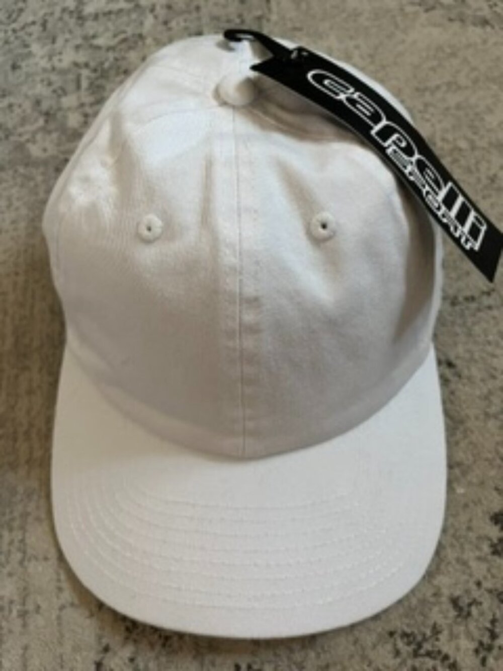 🧡3/$15  NWT Capelli Sports White Baseball Cap OS Fits Most Adjustable